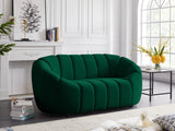 Elijah Contemporary Loveseat - Modern Comfort with Deep Channel Tufting and Chic Design Elements