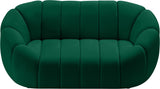 Elijah Contemporary Loveseat - Modern Comfort with Deep Channel Tufting and Chic Design Elements