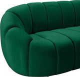 Elijah Contemporary Loveseat - Modern Comfort with Deep Channel Tufting and Chic Design Elements
