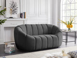 Elijah Contemporary Loveseat - Modern Comfort with Deep Channel Tufting and Chic Design Elements