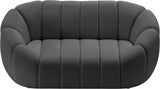Elijah Contemporary Loveseat - Modern Comfort with Deep Channel Tufting and Chic Design Elements