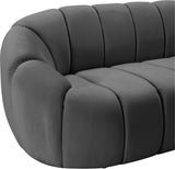 Elijah Contemporary Loveseat - Modern Comfort with Deep Channel Tufting and Chic Design Elements