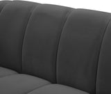 Elijah Contemporary Loveseat - Modern Comfort with Deep Channel Tufting and Chic Design Elements