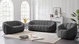 Elijah Contemporary Loveseat - Modern Comfort with Deep Channel Tufting and Chic Design Elements