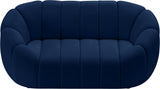 Elijah Contemporary Loveseat - Modern Comfort with Deep Channel Tufting and Chic Design Elements