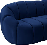 Elijah Contemporary Loveseat - Modern Comfort with Deep Channel Tufting and Chic Design Elements