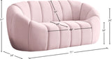 Elijah Contemporary Loveseat - Modern Comfort with Deep Channel Tufting and Chic Design Elements