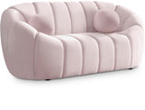 Elijah Contemporary Loveseat - Modern Comfort with Deep Channel Tufting and Chic Design Elements