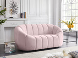 Elijah Contemporary Loveseat - Modern Comfort with Deep Channel Tufting and Chic Design Elements