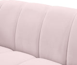 Elijah Contemporary Loveseat - Modern Comfort with Deep Channel Tufting and Chic Design Elements