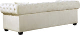 Bowery Velvet Contemporary Sofa with Plush Tufted Design, Nailhead Trim, and Throw Pillows Included