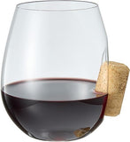 Corked Stemless Wine Glasses | Single (19.6 OZ)