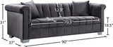 Kayla Velvet Contemporary Sofa – Luxurious Design with Chrome Legs & Cozy Pillows for Your Living Space