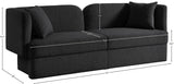 Marcel Contemporary Sofa with Curved Back Design, Plush Comfort, and Elegant Boucle Fabric Finish
