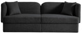 Marcel Contemporary Sofa with Curved Back Design, Plush Comfort, and Elegant Boucle Fabric Finish