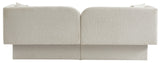 Marcel Contemporary Sofa with Curved Back Design, Plush Comfort, and Elegant Boucle Fabric Finish