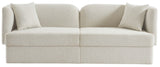 Marcel Contemporary Sofa with Curved Back Design, Plush Comfort, and Elegant Boucle Fabric Finish
