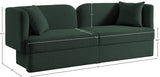 Marcel Contemporary Sofa with Curved Back Design, Plush Comfort, and Elegant Boucle Fabric Finish