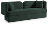 Marcel Contemporary Sofa with Curved Back Design, Plush Comfort, and Elegant Boucle Fabric Finish