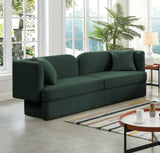 Marcel Contemporary Sofa with Curved Back Design, Plush Comfort, and Elegant Boucle Fabric Finish