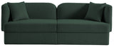 Marcel Contemporary Sofa with Curved Back Design, Plush Comfort, and Elegant Boucle Fabric Finish