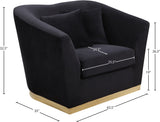 Arabella Velvet Chair - Glamorous Comfort with Gold Stainless Steel Base and Curved Design for Modern Spaces