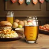 2 Football Beer Glass, 20 Ounce Tumbler Clear Glasses