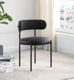 Beacon - Faux Leather Dining Chair With Black Legs (Set of 2)
