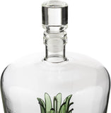 Tequila Decanter With Agave Plant, 25 Ounce Bottle