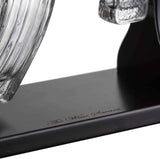 (EU ONLY) Wine Savant Dekanter-Set, Bullet-Gläser, limitierte Auflage, elegantes Gewehre, Whiskey-Dekanter, 57,1 cm, 1000 ml, mit 4 Bullet-Whiskey-Gläsern und Sockel aus Mahagoni-Holz