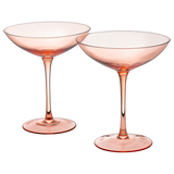 Champagne Coupes 12oz Colorful Champagne Glasses (2, Orange)