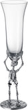 Skeleton Champagne Flute Glass | Single | 7.5oz