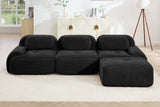 MIA 117'' 3-Seater Sofa with 1 Ottoman