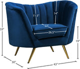 Margo Velvet Lounge Chair - Luxurious Contemporary Design with Gold Stainless Steel Legs and Curved Back