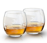 Etched World Decanter whiskey Globe - Whiskey Gift Set Globe