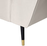 Beaumont Velvet Sofa - Luxurious Black Upholstery with Gold-Tipped Legs & Deep Tufted Comfort Design