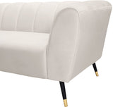 Beaumont Velvet Sofa - Luxurious Black Upholstery with Gold-Tipped Legs & Deep Tufted Comfort Design
