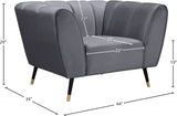 Beaumont Velvet Modern Chair – Luxurious Black Upholstery with Gold-Tipped Legs & Deep Tufting Comfort