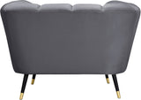 Beaumont Velvet Modern Chair – Luxurious Black Upholstery with Gold-Tipped Legs & Deep Tufting Comfort