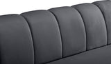 Beaumont Velvet Sofa - Luxurious Black Upholstery with Gold-Tipped Legs & Deep Tufted Comfort Design