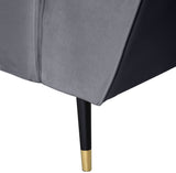 Beaumont Velvet Sofa - Luxurious Black Upholstery with Gold-Tipped Legs & Deep Tufted Comfort Design