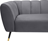 Beaumont Velvet Sofa - Luxurious Black Upholstery with Gold-Tipped Legs & Deep Tufted Comfort Design