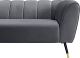 Beaumont Velvet Sofa - Luxurious Black Upholstery with Gold-Tipped Legs & Deep Tufted Comfort Design