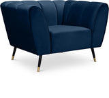 Beaumont Velvet Modern Chair – Luxurious Black Upholstery with Gold-Tipped Legs & Deep Tufting Comfort