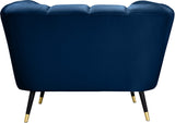 Beaumont Velvet Modern Chair – Luxurious Black Upholstery with Gold-Tipped Legs & Deep Tufting Comfort
