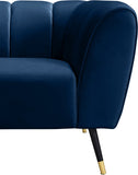 Beaumont Velvet Modern Chair – Luxurious Black Upholstery with Gold-Tipped Legs & Deep Tufting Comfort