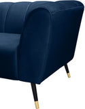Beaumont Velvet Modern Chair – Luxurious Black Upholstery with Gold-Tipped Legs & Deep Tufting Comfort
