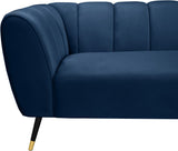 Beaumont Velvet Sofa - Luxurious Black Upholstery with Gold-Tipped Legs & Deep Tufted Comfort Design