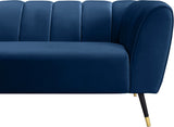 Beaumont Velvet Sofa - Luxurious Black Upholstery with Gold-Tipped Legs & Deep Tufted Comfort Design
