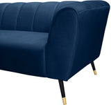 Beaumont Velvet Sofa - Luxurious Black Upholstery with Gold-Tipped Legs & Deep Tufted Comfort Design